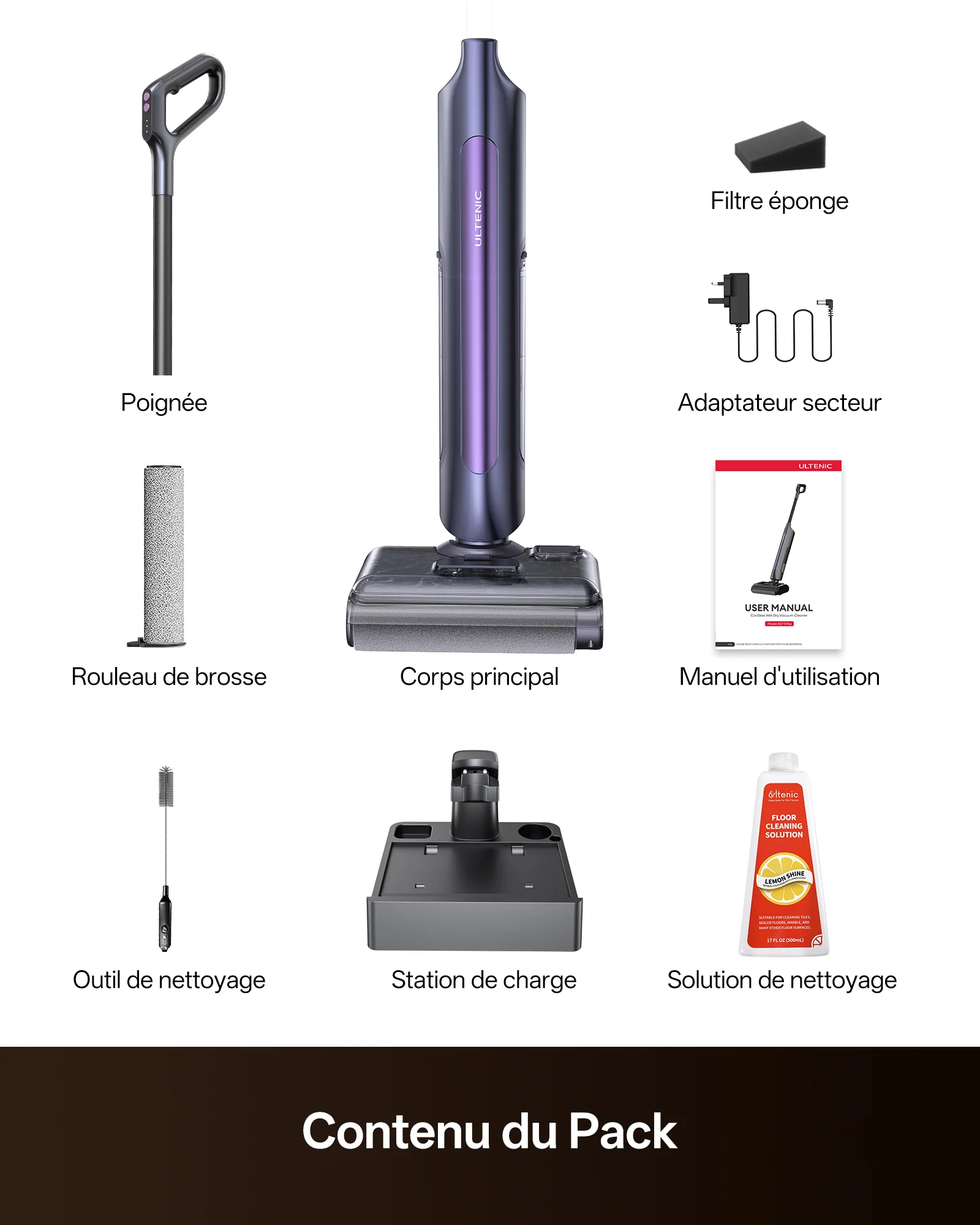 Ultenic AC1 TriFlex Aspirateur Laveur Sans Fil - Image 11