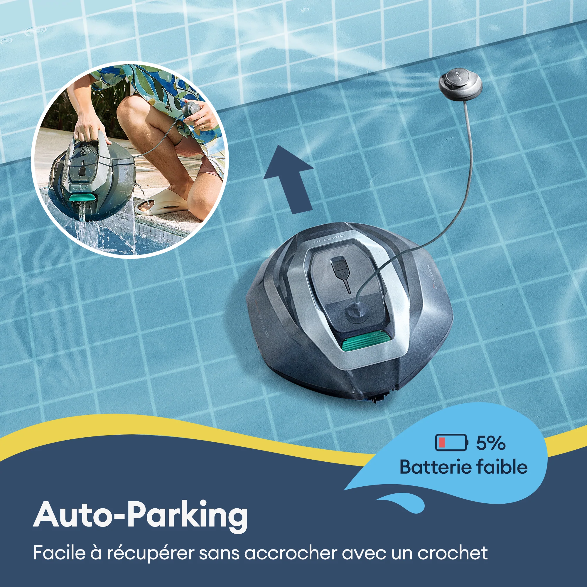 Ultenic Pooleco 10 Series Nettoyeur de Robot Piscine Sans Fil - Image 10
