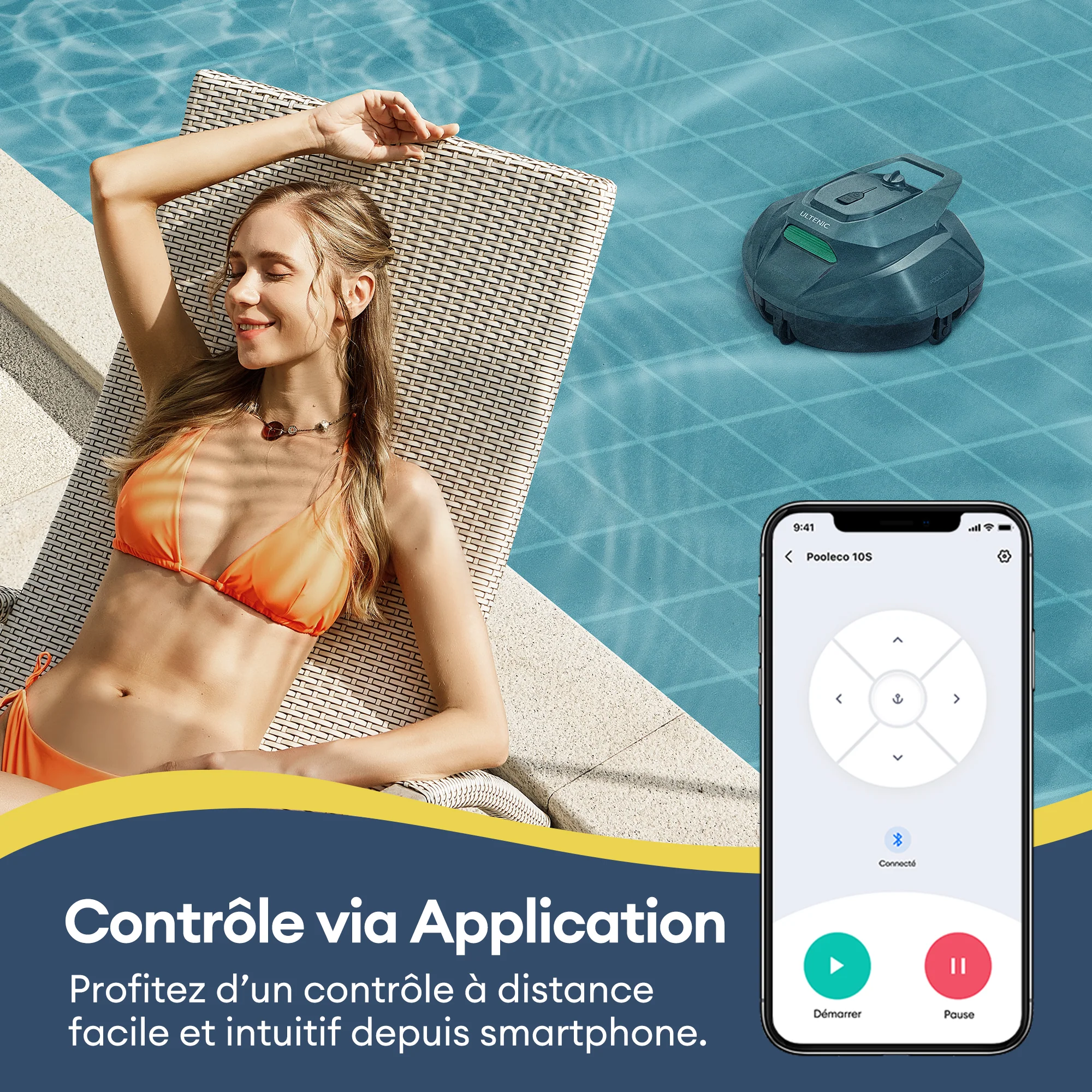 Ultenic Pooleco 10 Series Nettoyeur de Robot Piscine Sans Fil - Image 11