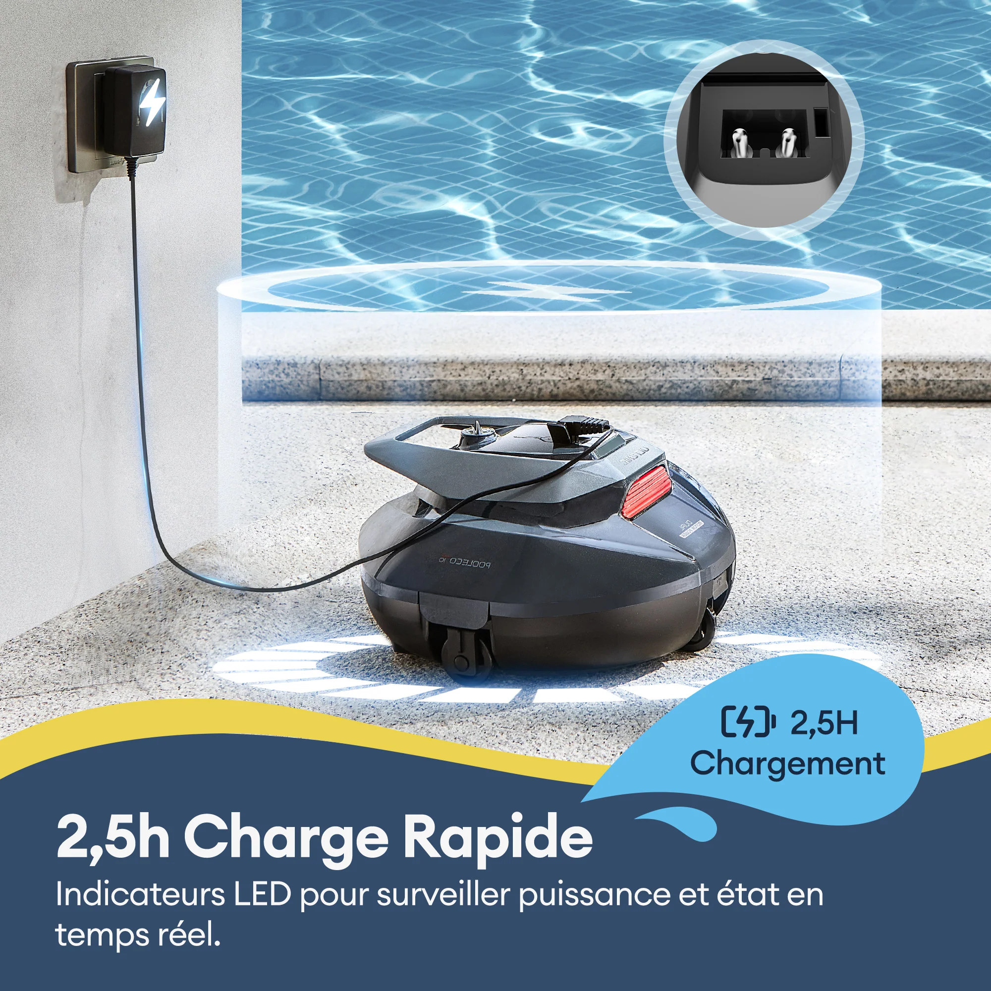 Ultenic Pooleco 10 Series Nettoyeur de Robot Piscine Sans Fil - Image 9