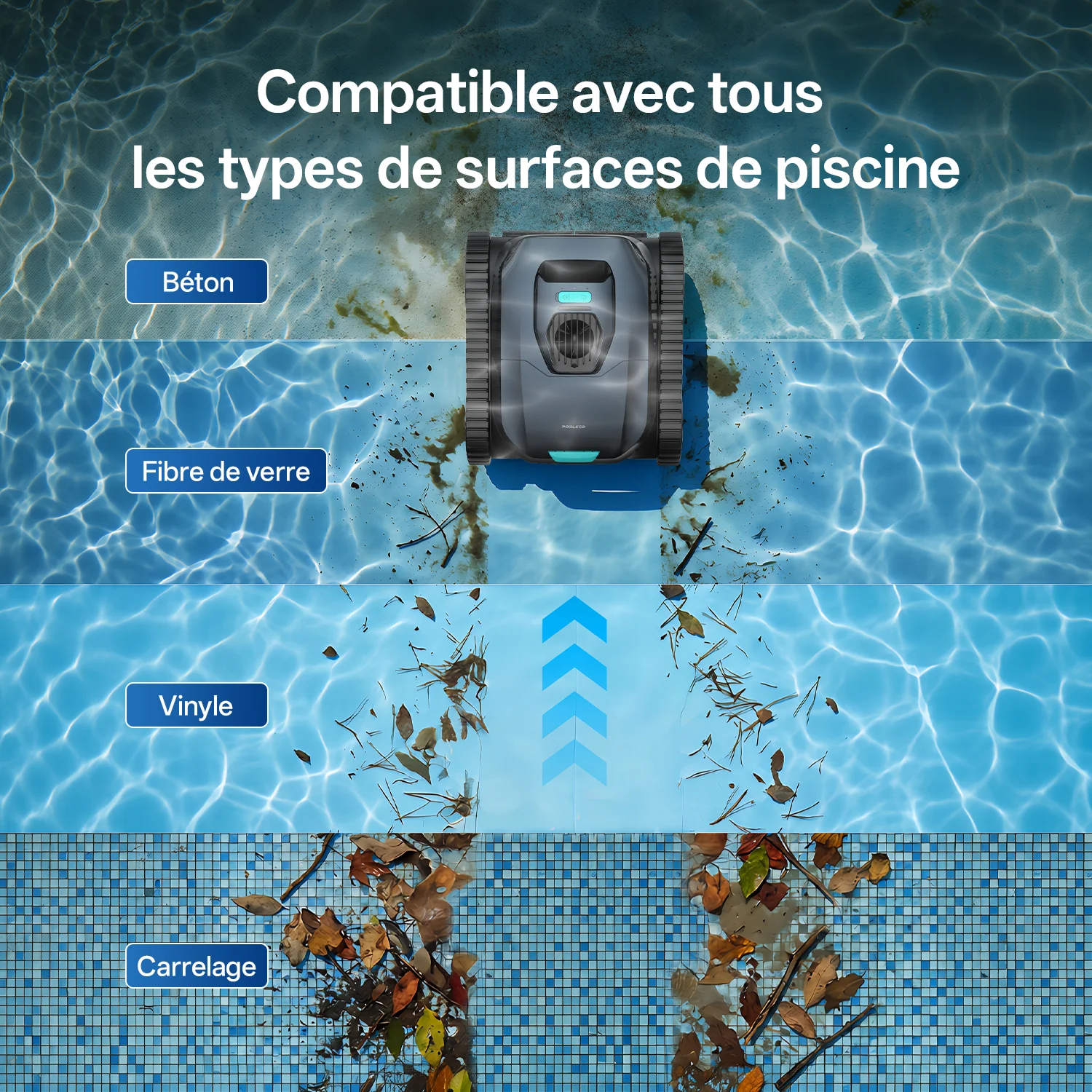 Ultenic Pooleco 30 Robot de Piscine Sans Fil - Image 4